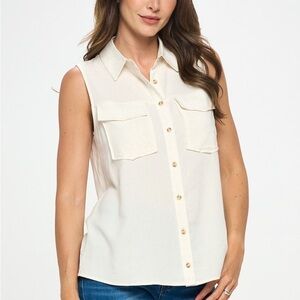 621 - Stitch Fix NWT Beacon Apparel Sleeveless Shirt. Size 1X
